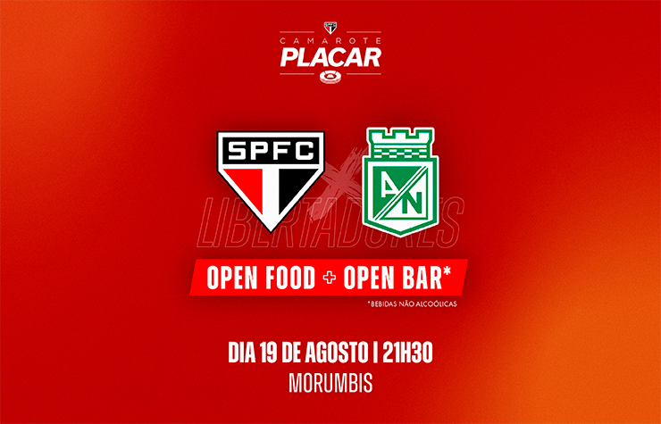  CAMAROTE PLACAR – SÃO PAULO X ATLETICO NACIONAL