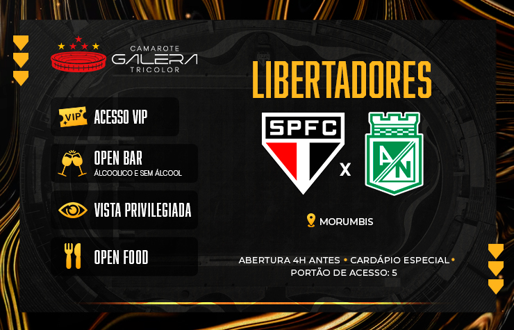 GALERA TRICOLOR – SPFC X ATLÉTICO NACIONAL