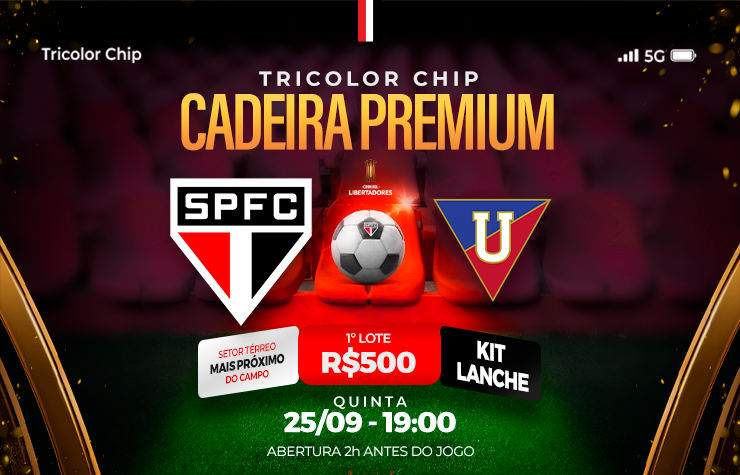 CADEIRA PREMIUM TRICOLOR CHIP – SPFC X LDU