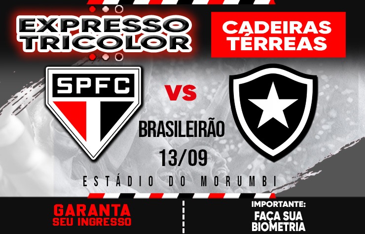 CADEIRA EXPRESSO TRICOLOR – SPFC X BOTAFOGO-RJ