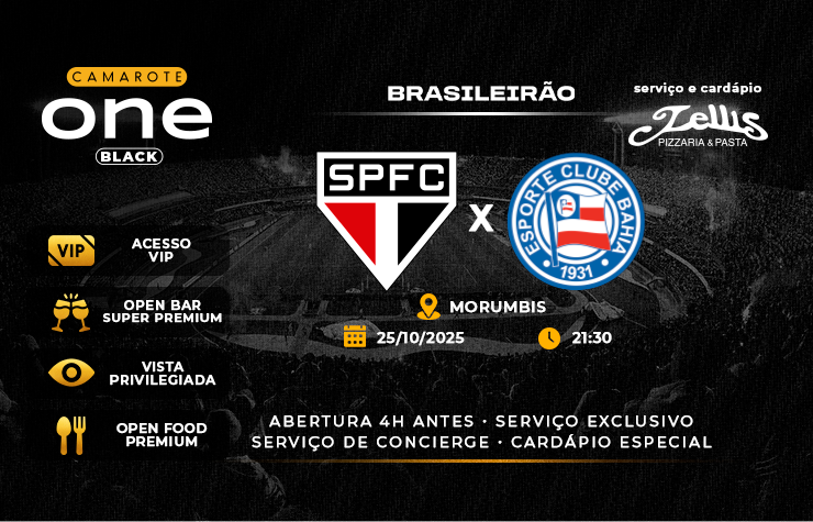  CAMAROTE ONE BLACK – SPFC x BAHIA