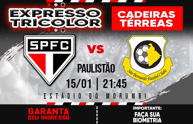 CADEIRA EXPRESSO TRICOLOR – SPFC X SÃO BERNARDO