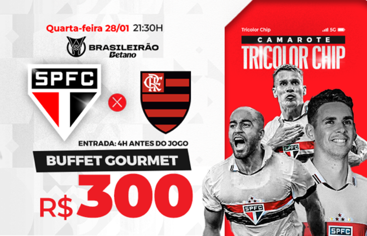 CAMAROTE TRICOLOR CHIP – SPFC X FLAMENGO