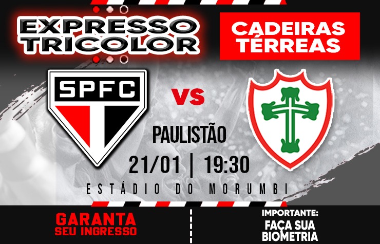 CADEIRA EXPRESSO TRICOLOR – SPFC X PORTUGUESA