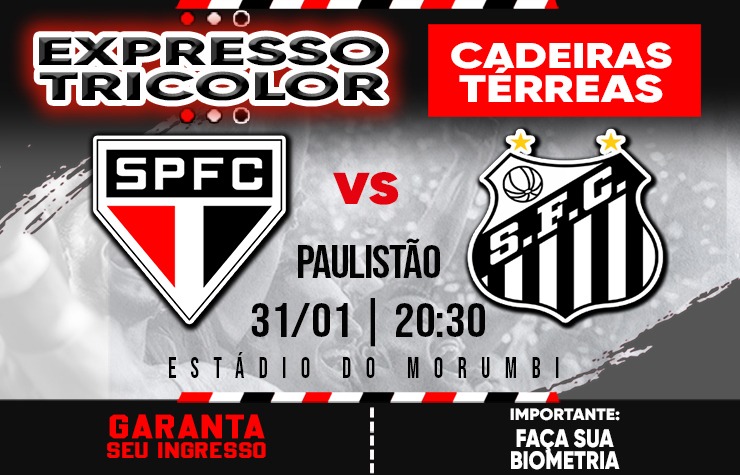 CADEIRA EXPRESSO TRICOLOR – SPFC X SANTOS