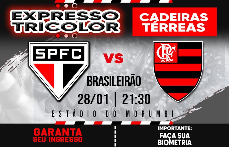 CADEIRA EXPRESSO TRICOLOR – SPFC X FLAMENGO