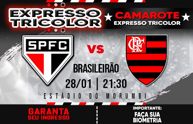 CAMAROTE EXPRESSO TRICOLOR – SPFC X FLAMENGO