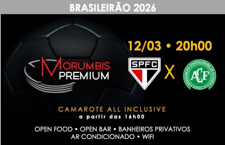 CAMAROTE MORUMBIS PREMIUM – SPFC x CHAPECOENSE