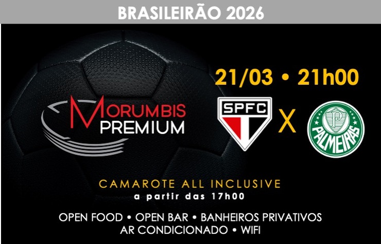 CAMAROTE MORUMBIS PREMIUM – SPFC x PALMEIRAS