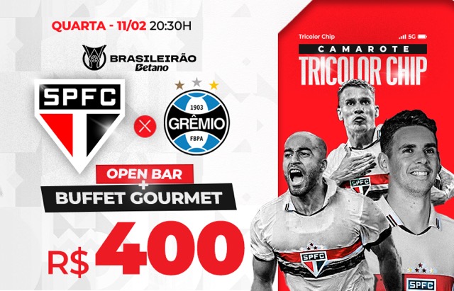 CAMAROTE TRICOLOR CHIP – SPFC X GREMIO