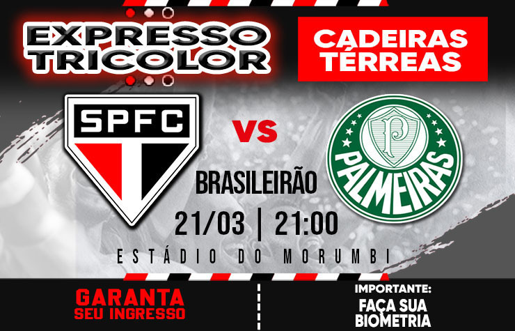  CADEIRA EXPRESSO TRICOLOR – SPFC X PALMEIRAS