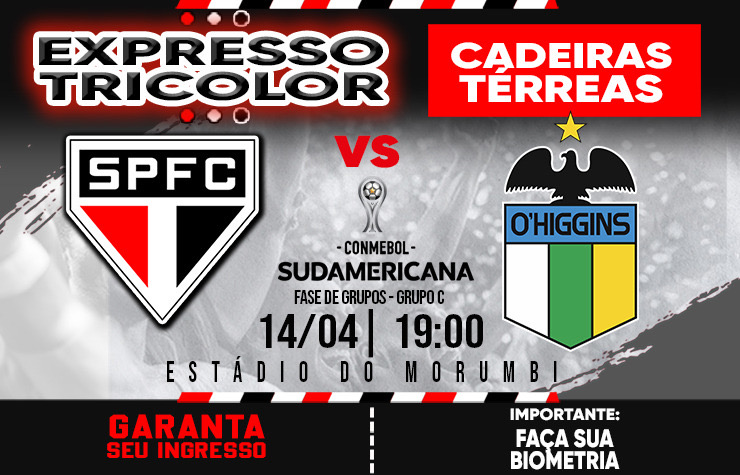  CADEIRA EXPRESSO TRICOLOR – SPFC X O`HIGGINS