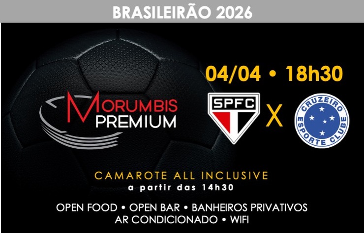 CAMAROTE MORUMBIS PREMIUM – SPFC x CRUZEIRO
