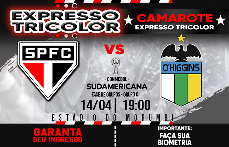 CAMAROTE EXPRESSO TRICOLOR – SPFC X O`HIGGINS