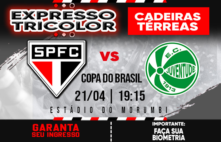 CADEIRA EXPRESSO TRICOLOR – SPFC X JUVENTUDE