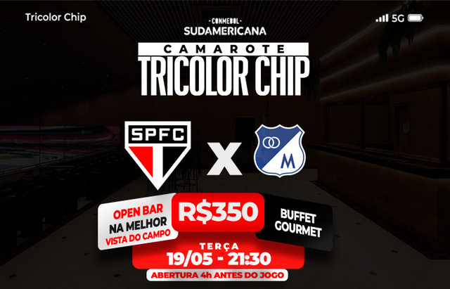 CAMAROTE TRICOLOR CHIP – SPFC X MILLIONARIOS