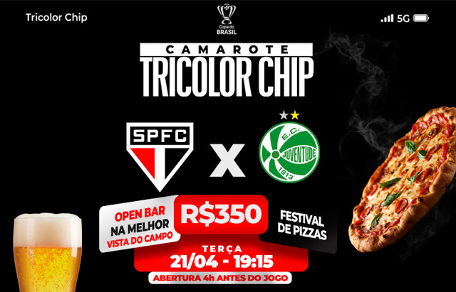 CAMAROTE TRICOLOR CHIP – SPFC X JUVENTUDE
