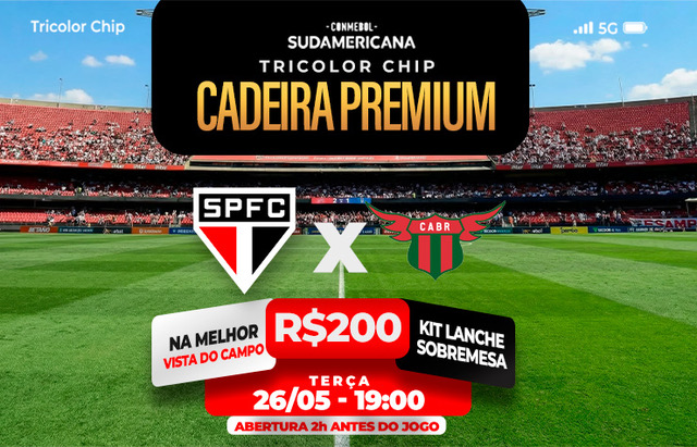 CADEIRA PREMIUM TRICOLOR CHIP – SPFC X BOSTON RIVER
