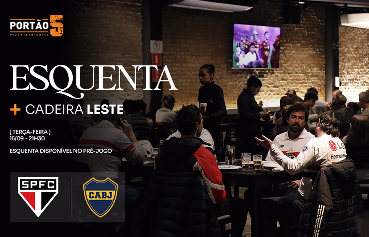 PIZZARIA PORTÃO 5 – SPFC X BOCA JUNIORS