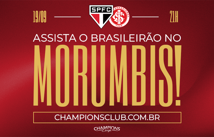 CAMAROTE CHAMPIONS LOUNGE – SÃO PAULO X INTERNACIONAL